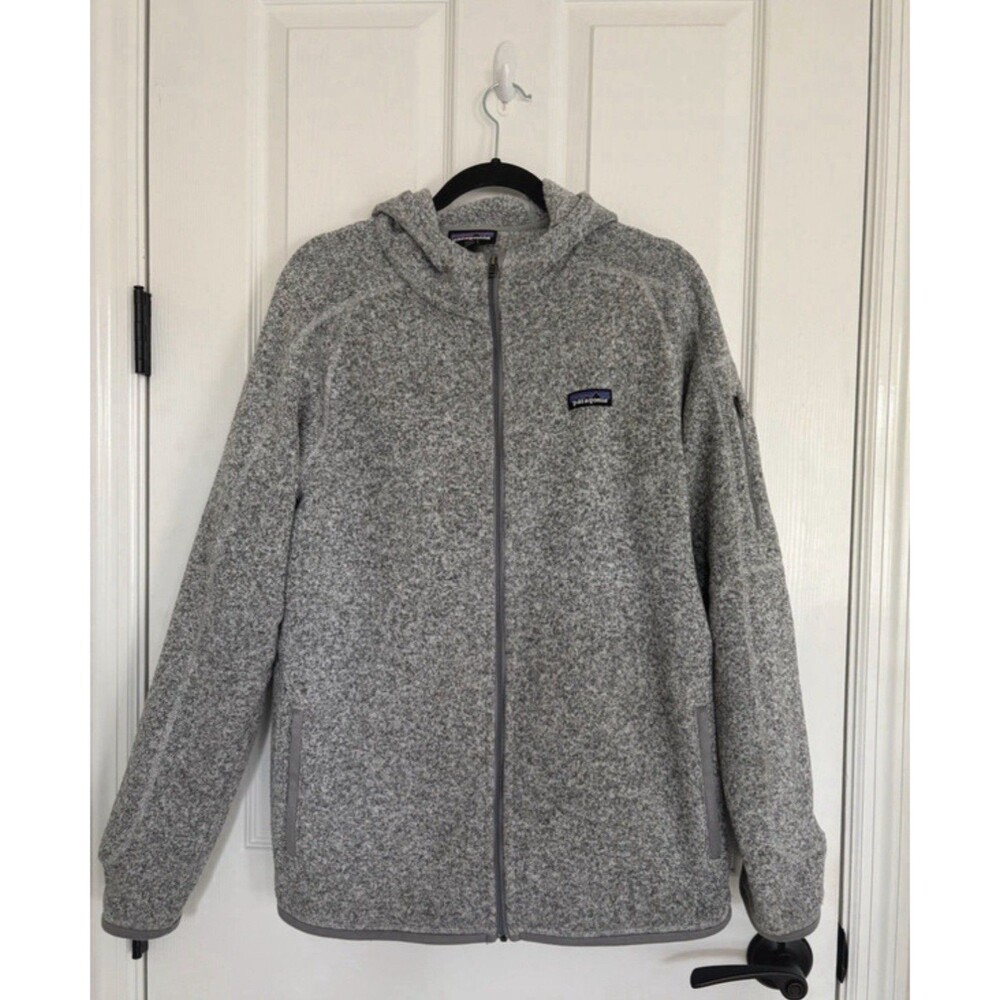 Patagonia Gray Better Sweater Fleece Jacket Hoodie Size XL